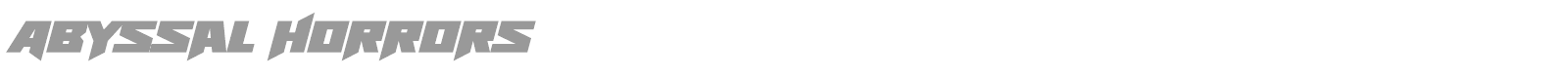 Abyssal Horrors font preview